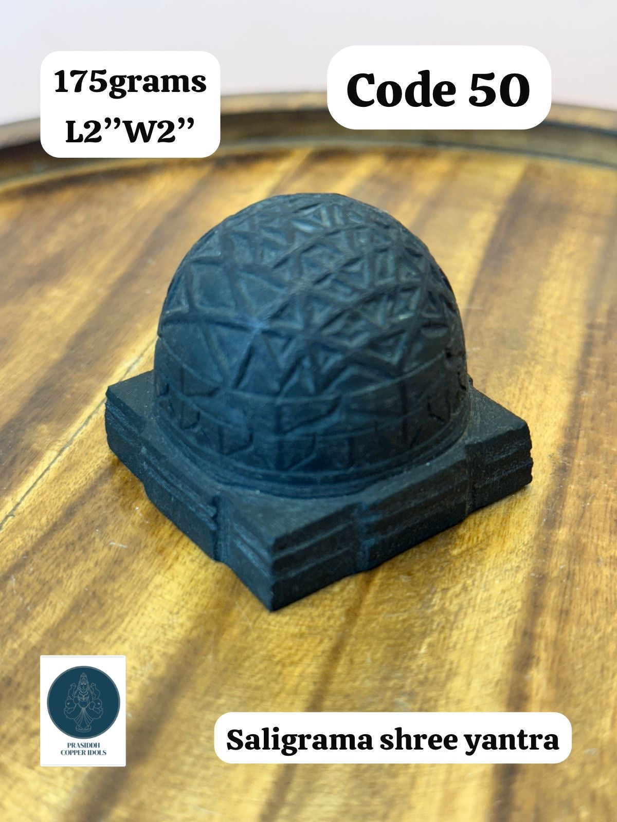 Saligrama Shree Yantra - Prasiddh Idols Presents SriYantra