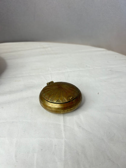 Vintage  brass made  jewelry  box