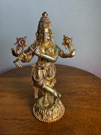Chaturbhuja Krishna- Prasiddh idols present Panchaloha idol