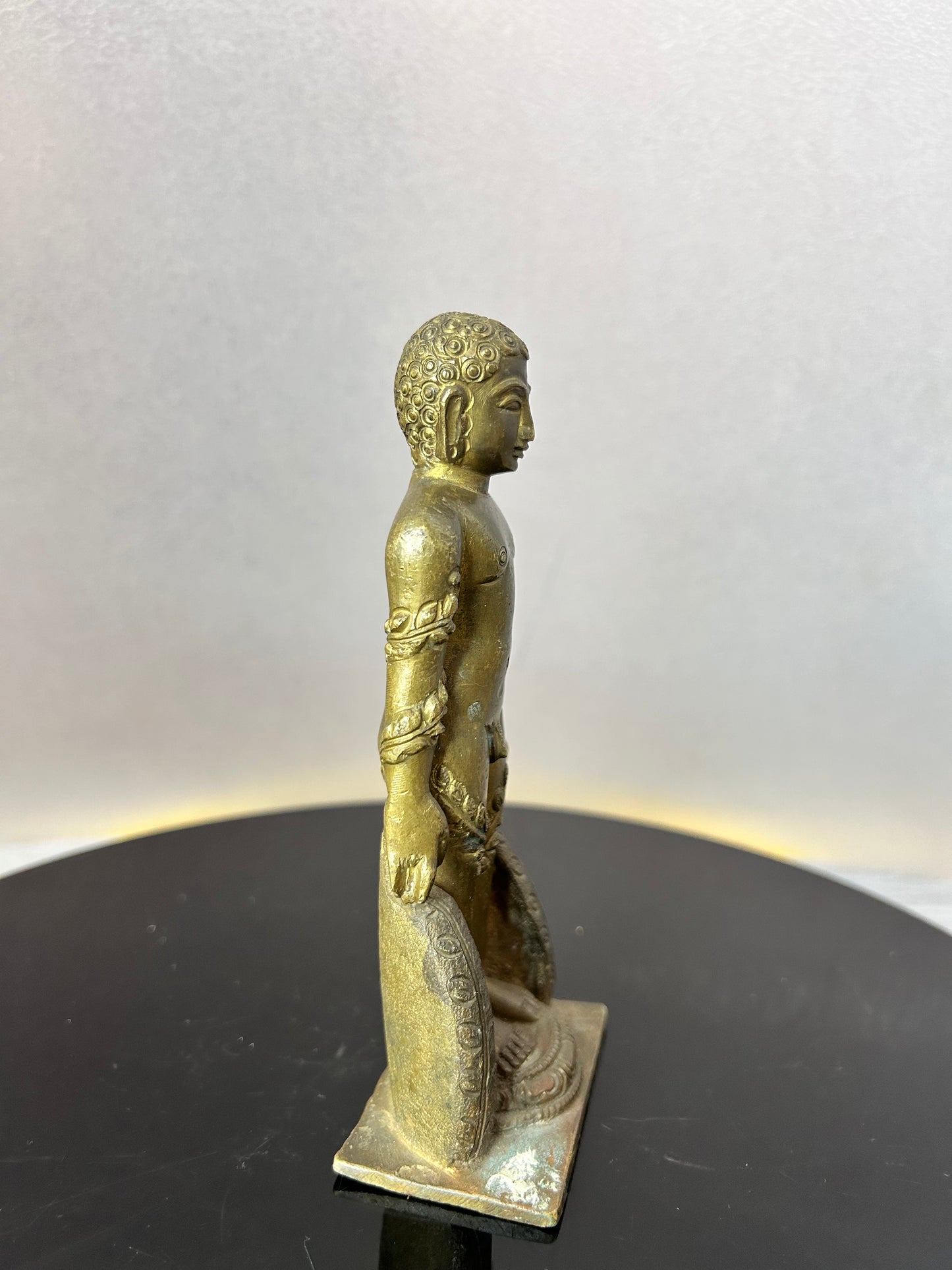Vintage bronze made mahaveera idol