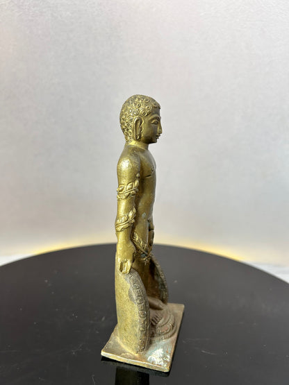 Vintage bronze made mahaveera idol