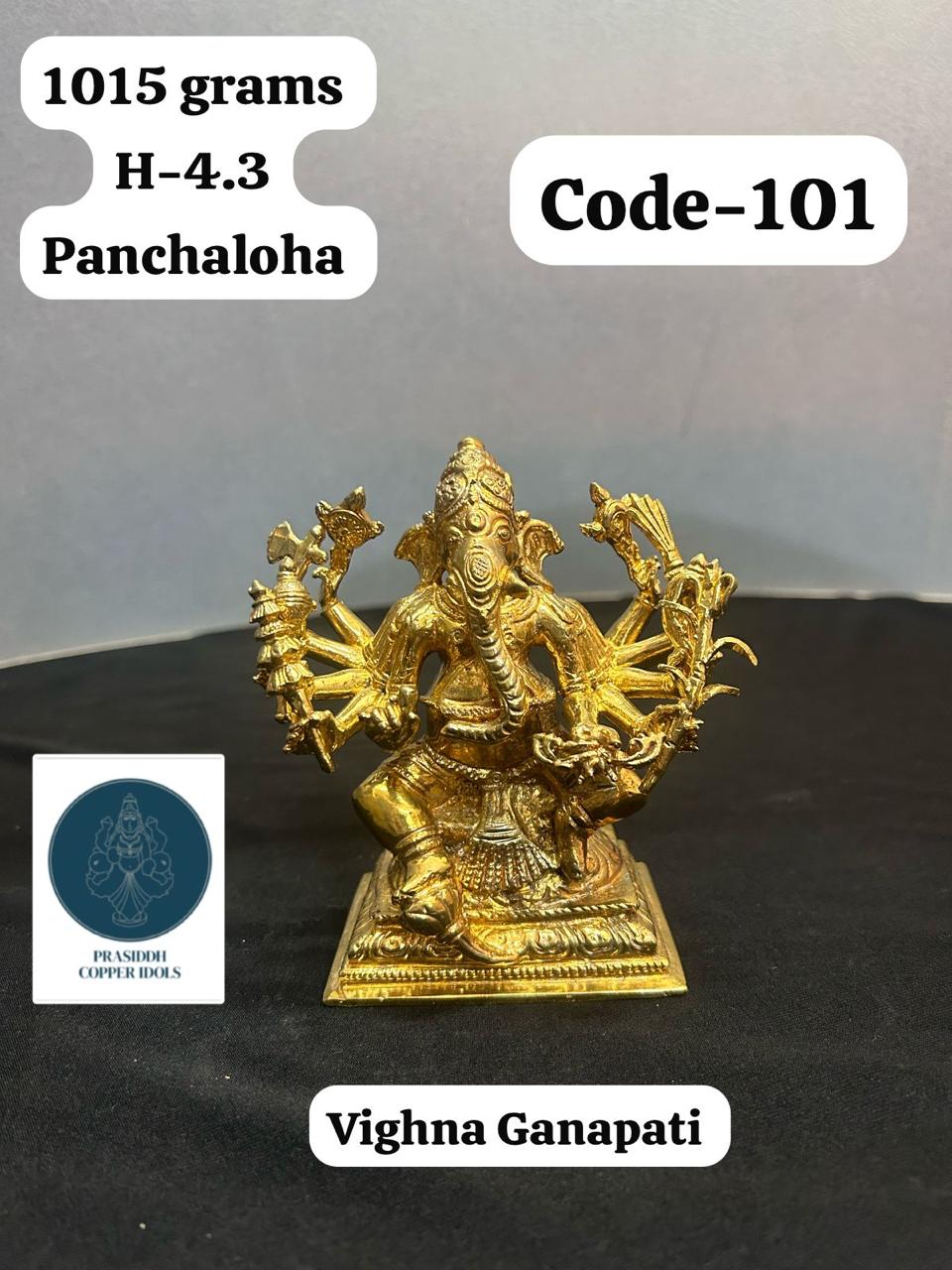 Vighna Ganapathi- Prasiddh Idols Presents Panchaloha Idol (Custom Made)