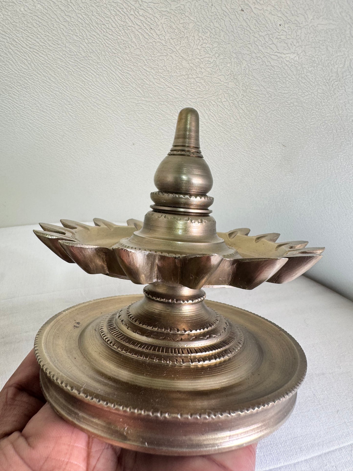 Shodasha deepam/16 Lamps/Deepam/Lamp - Prasiddh Idols Presents Panchaloha handcrafted shodasha lamp