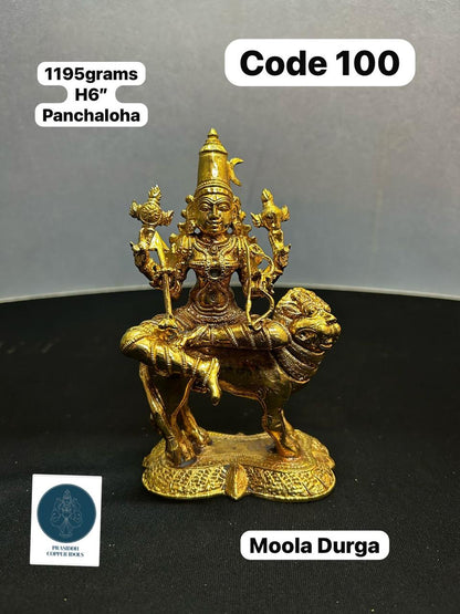 Moola Durga - Prasiddh Idols Presents Panchaloha Idol (Custom Made)