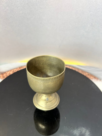 Vintage bronze cast tumbler