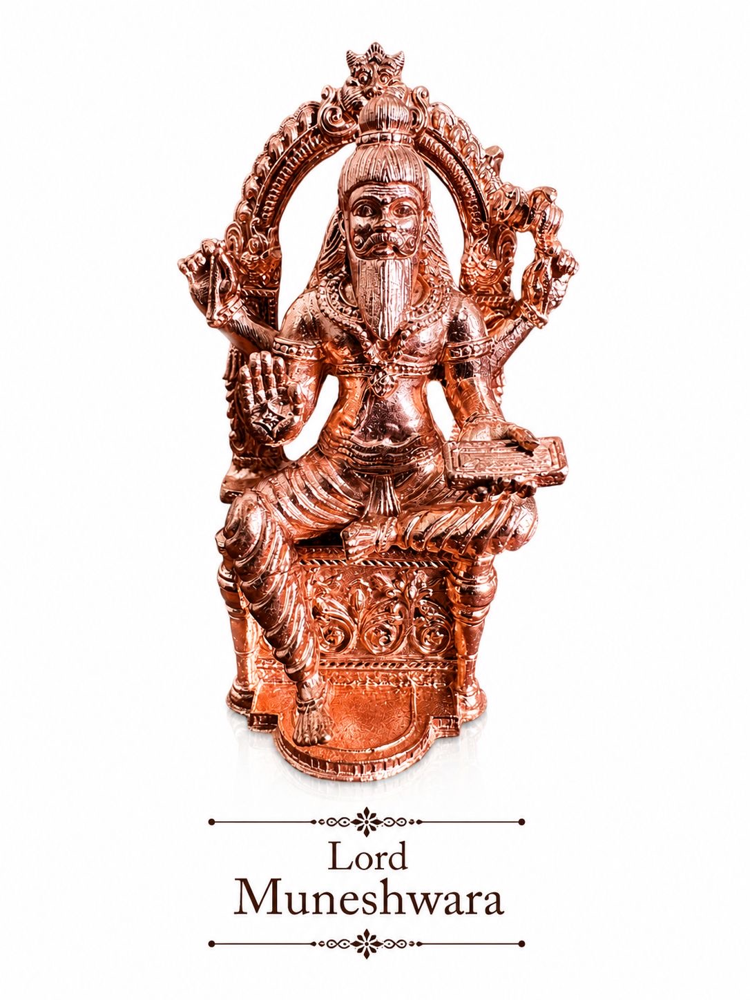 Muneshwara Swamy - Prasiddh idols presents copper idol