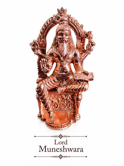 Muneshwara Swamy - Prasiddh idols presents copper idol