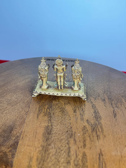 Suryanaraya with wives - museum Replicated panchaloha idol