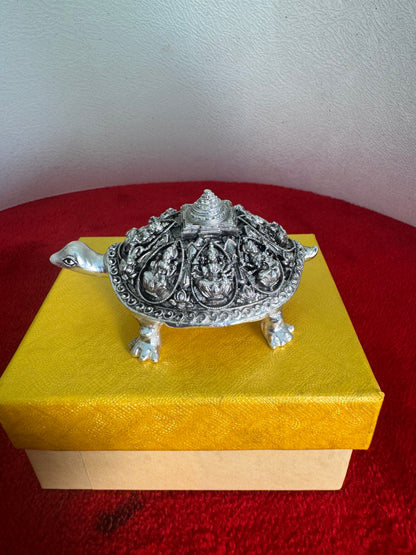 Astalakshmi Meru SriYantra - Prasiddh idols presents resin made silver polished idol