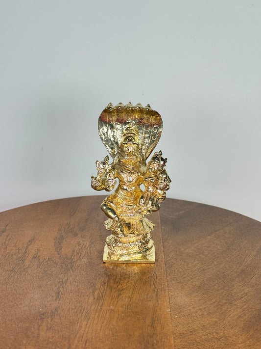 Lakshmi Narasimha swamy idol made of panchaloha