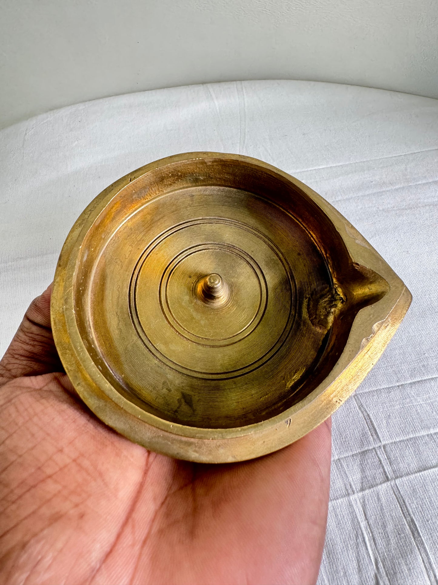 Tatte / Battalu Deepa/Deepam/Lamp - Prasiddh Idols Presents Panchaloha handcrafted plate lamp