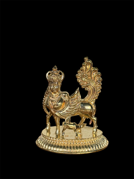 Kamadhenu idol - panchaloha idol