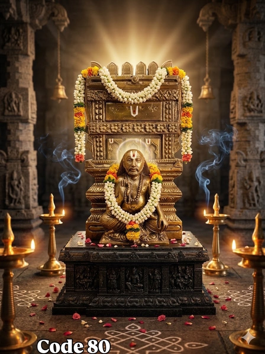 Raghavendra Swamy - Prasiddh idols presents Panchaloha handcrafted idol