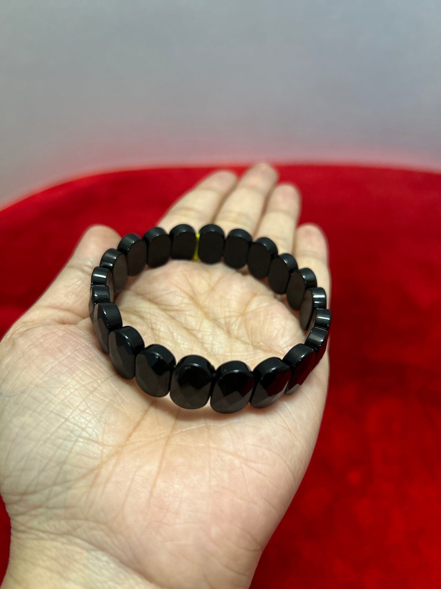 Natural black tourmaline bracelet