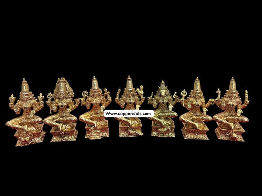 Saptamatrikas - Prasiddh Idols Presents Panchaloha idols (Custom Made)