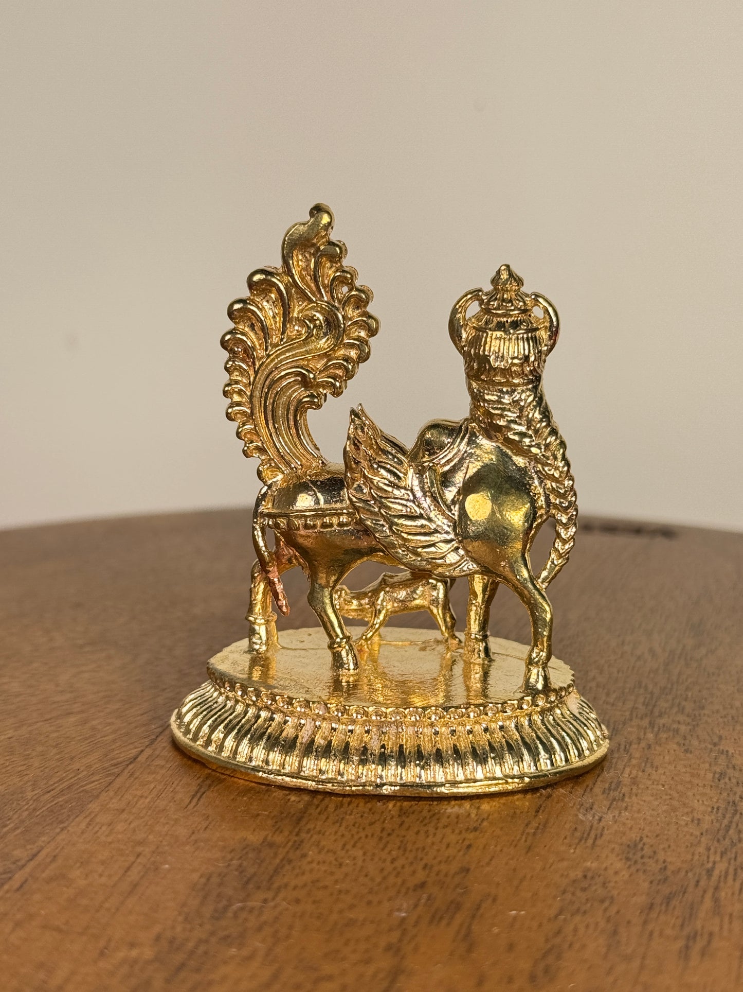 Kamadhenu idol - panchaloha idol