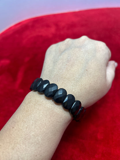 Natural black tourmaline bracelet