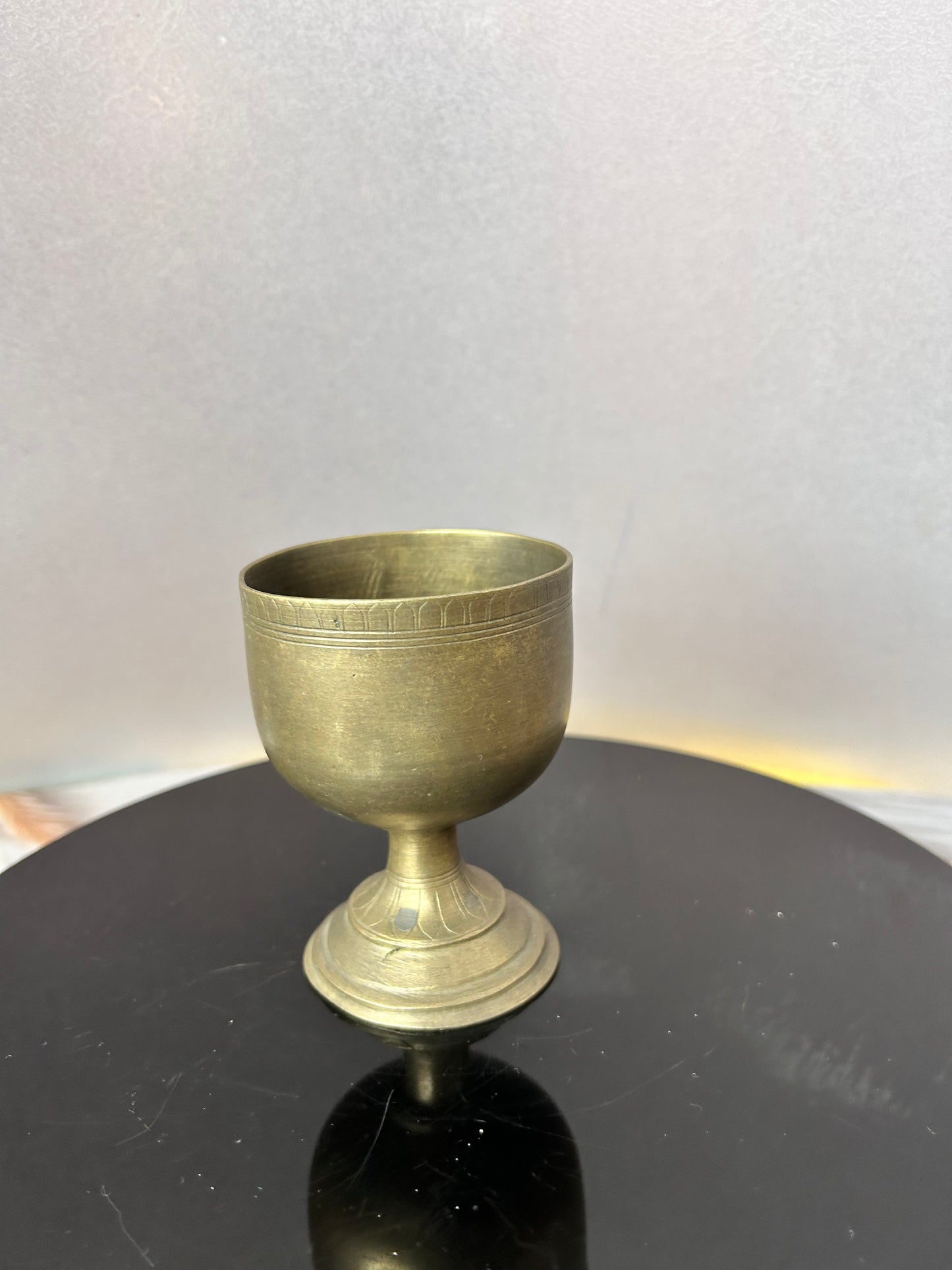 Vintage bronze cast tumbler