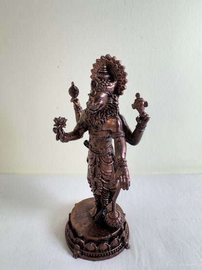 Standing Narasimha Swamy - Prasiddh idols presents Copper Made Polished idol