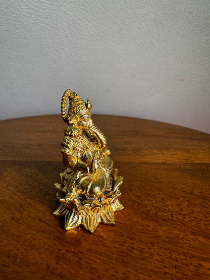 Ganesha Sitting On Kamala Peeta - prasiddh idols presents Panchaloha idol
