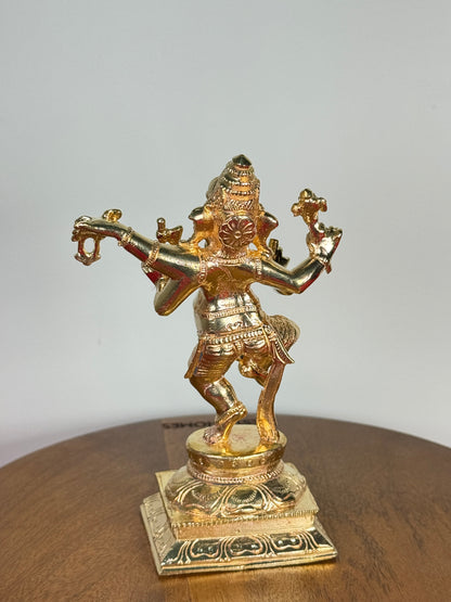 Nartana/ Naatya Ganapati idol made of panchaloha