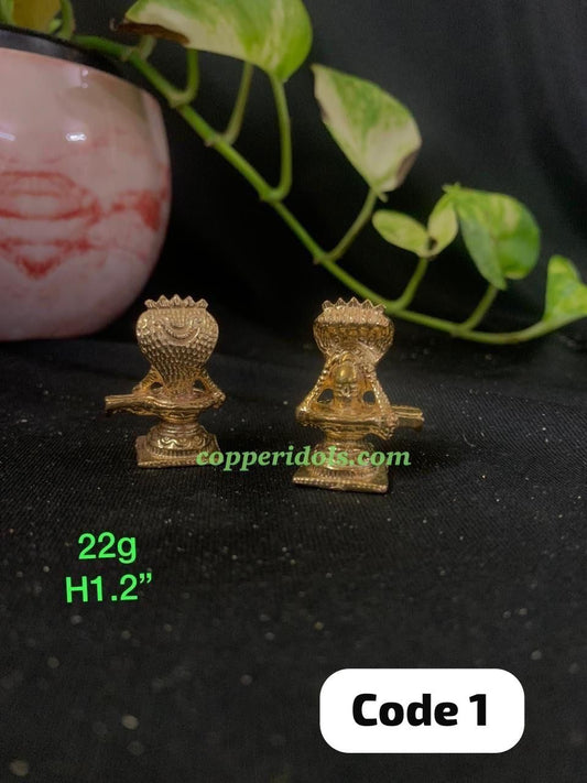 Miniature ShivaLinga With Nagashehsa - Prasiddh Idols Presents Panchaloha Idol