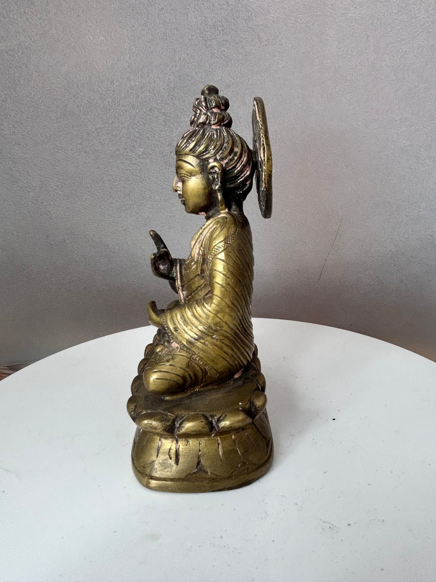 Vintage bronze buddha idol