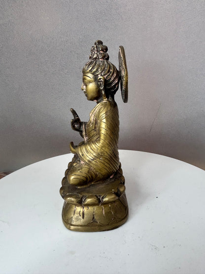 Vintage bronze buddha idol
