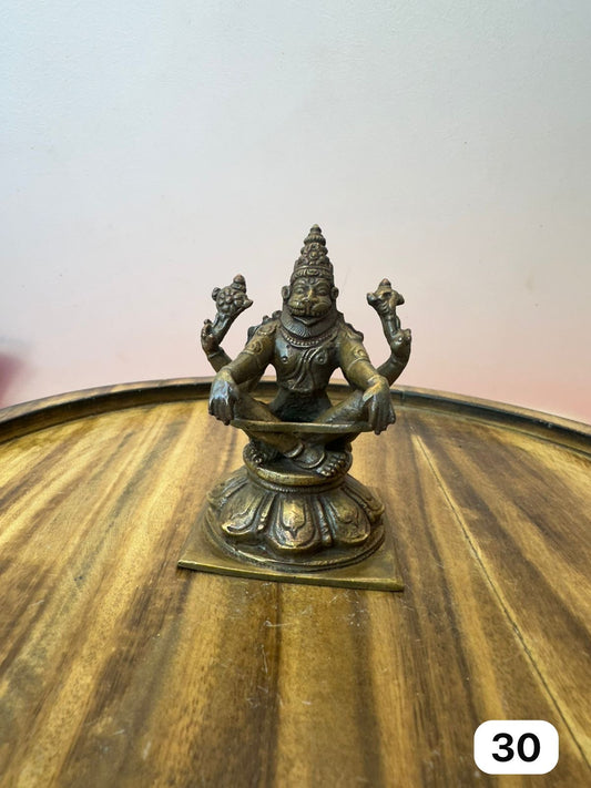 Yoga Narasimha swamy - museum replicated copper idol