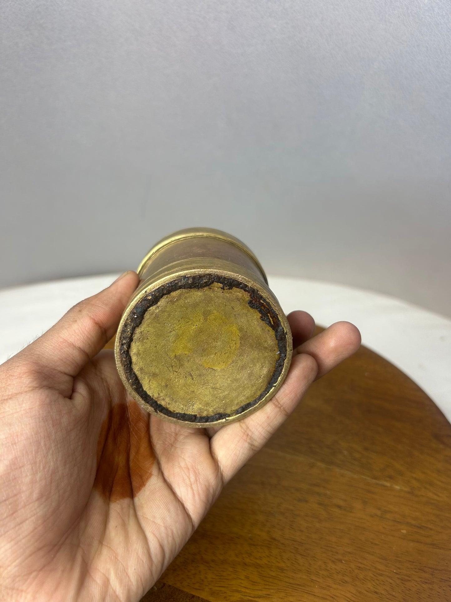 Vintage  bronze  measure