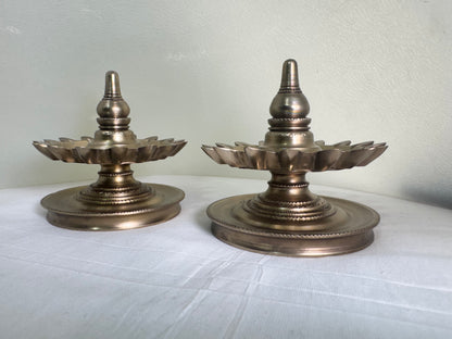 Shodasha deepam/16 Lamps/Deepam/Lamp - Prasiddh Idols Presents Panchaloha handcrafted shodasha lamp