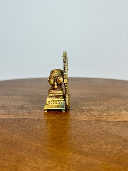 Gowri with peeta prabhavali - museum replicated panchaloha idol