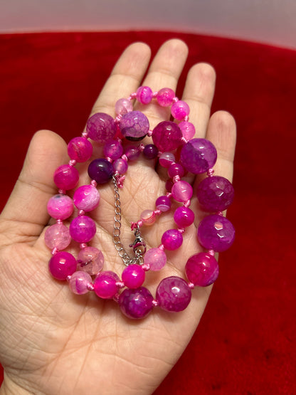 Natural Opal Pink Stone Mala