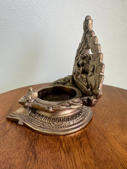 Gaja lakshmi lamp/ Deepam/Lamp/Pair Lamp - Prasiddh Idols Presents Panchaloha lamp
