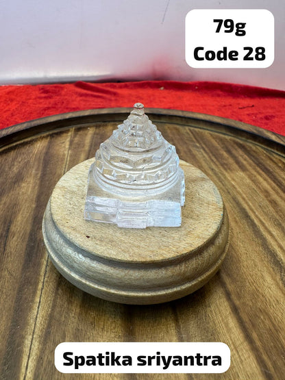 Spatika SriYantra - Prasiddh Idols Presents Spatika Sri Yantra