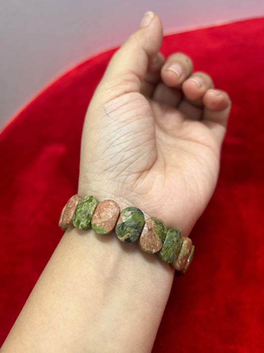 Unakite Stone Bracelet