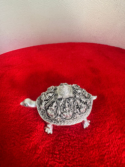 Astalakshmi Meru SriYantra - Prasiddh idols presents resin made silver polished idol