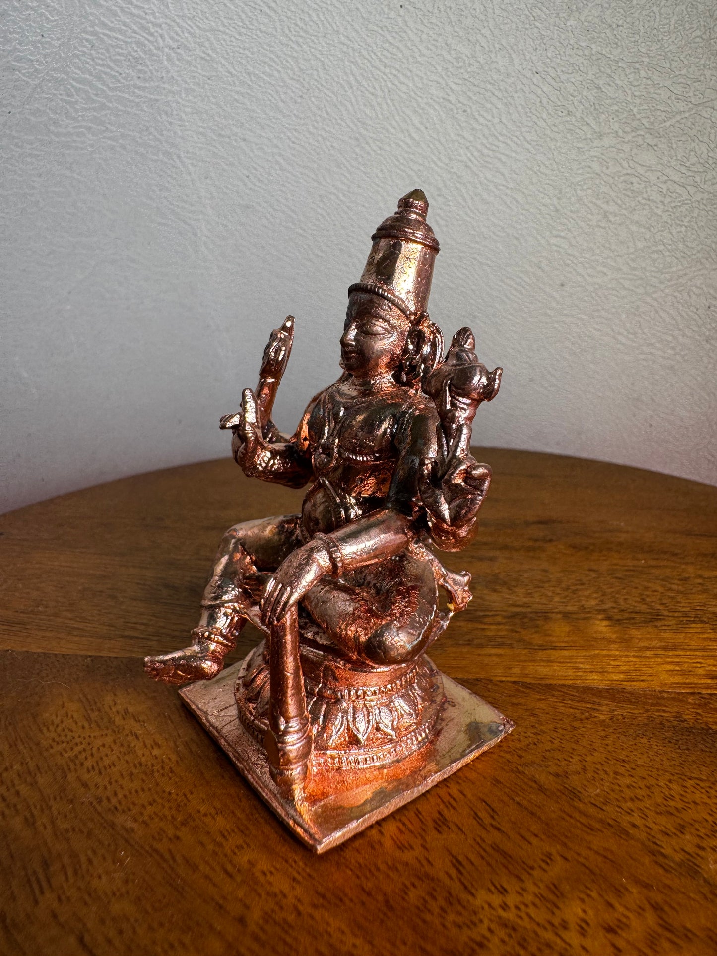 Vishwaksena - Prasiddh idols present copper idol