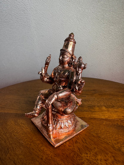 Vishwaksena - Prasiddh idols present copper idol