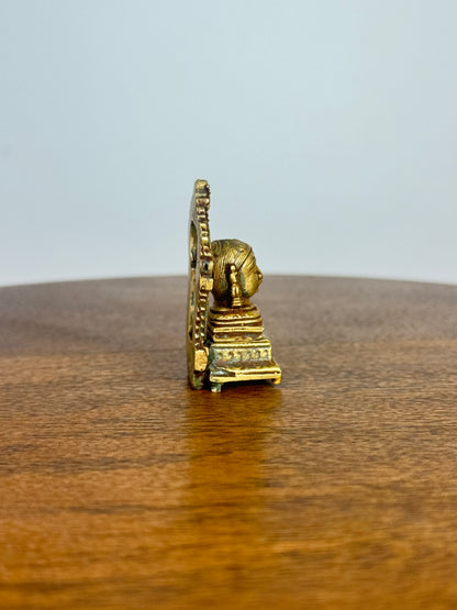 Gowri with peeta prabhavali - museum replicated panchaloha idol