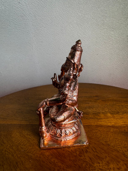 Vishwaksena - Prasiddh idols present copper idol