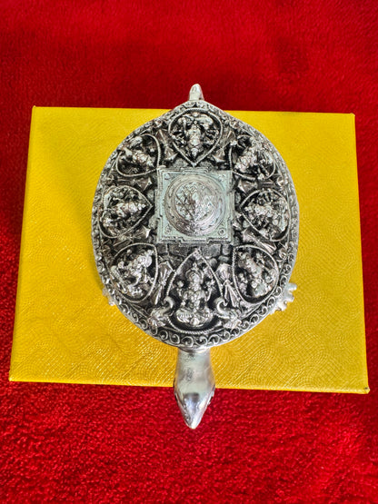 Astalakshmi Meru SriYantra - Prasiddh idols presents resin made silver polished idol