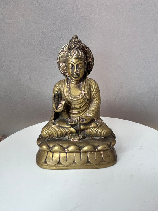 Vintage bronze buddha idol