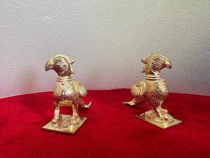 Parrots/Shuka Birds - Prasiddh idols presents copper idol