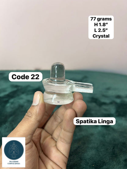 Spatika Linga - Prasiddh Idols Presents Crystal Linga