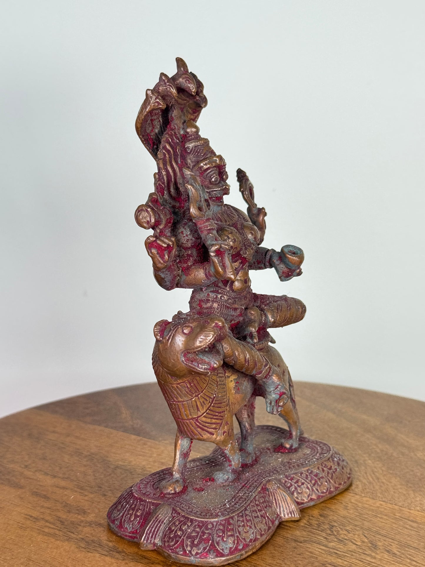 Pratyangira Devi - Museum replicated idol made of copper