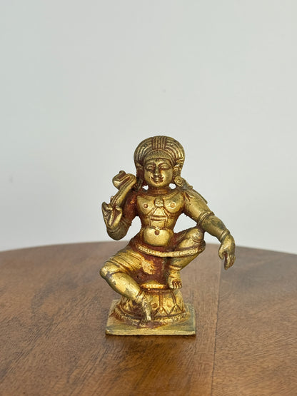 Ayyanar/shasta idol - museum replicated panchaloha idol