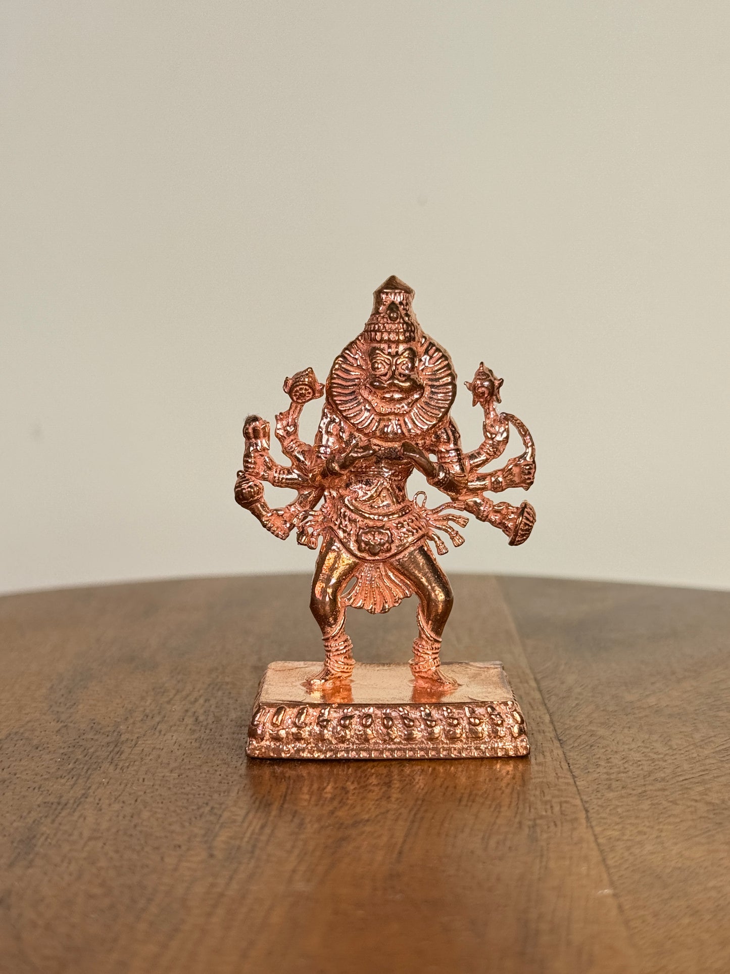 Ugra Narasimha Swamy idol made of pure copper