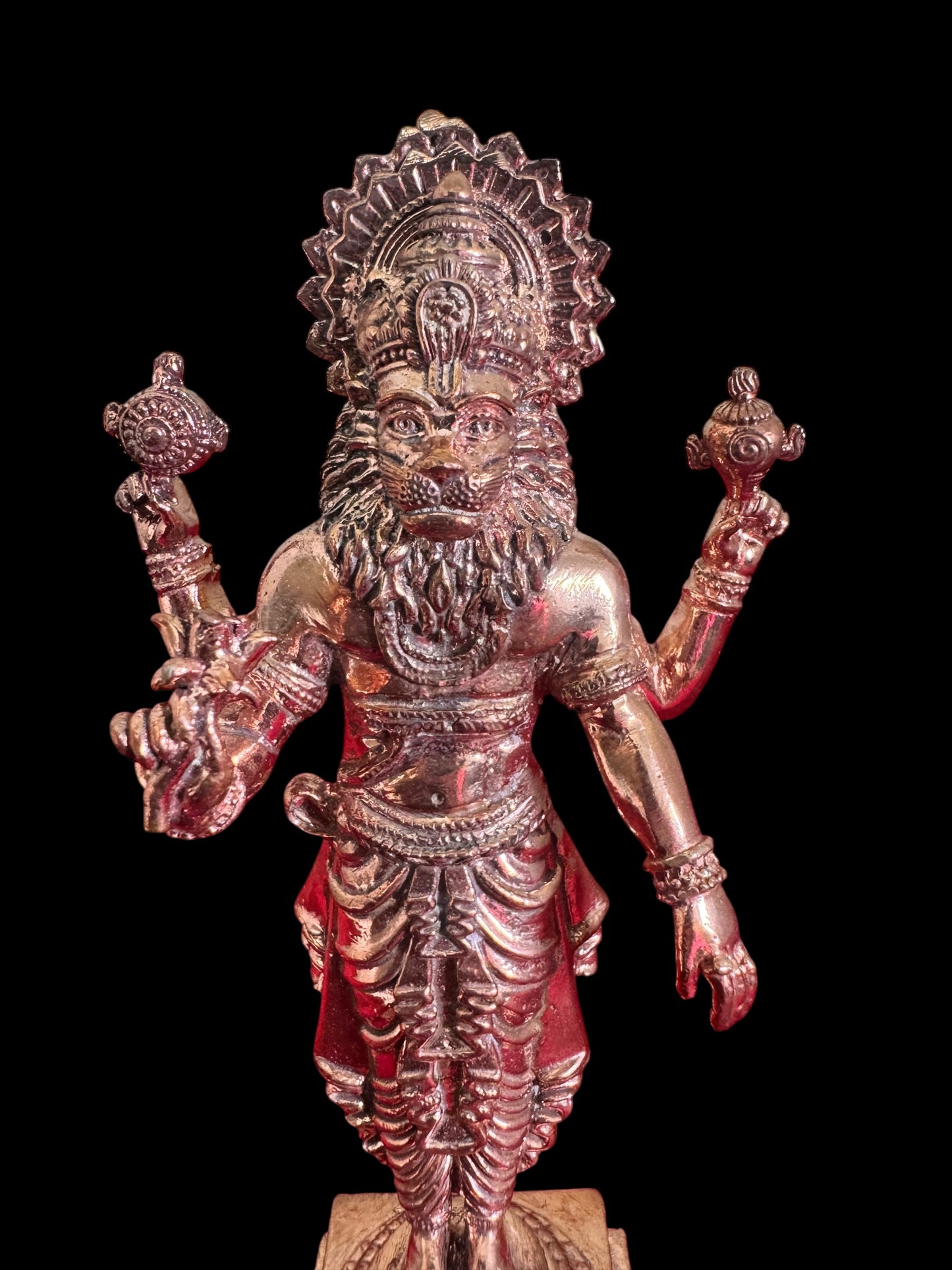 Standing Narasimha Swamy - Prasiddh idols presents copper idol