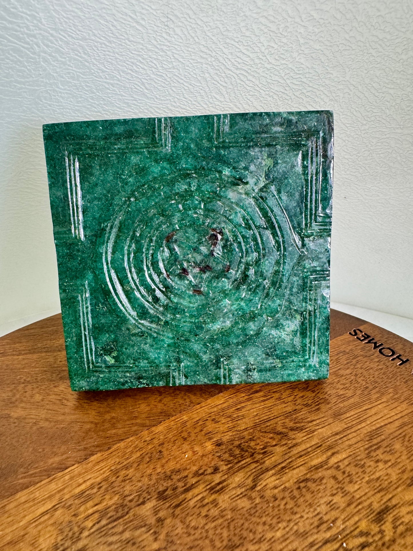 Rajashyamala Matangi SriYantra - Prasiddh idols presents Green Aventurine Stone
